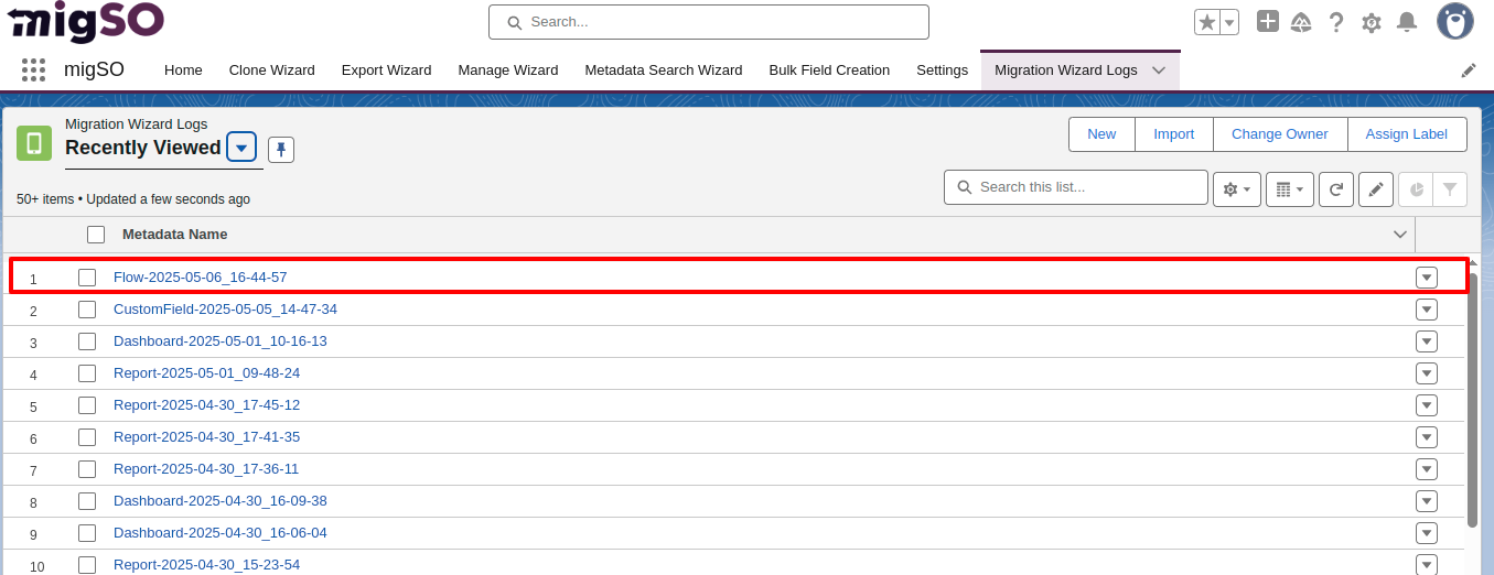 Clone Salesforce Dashboard