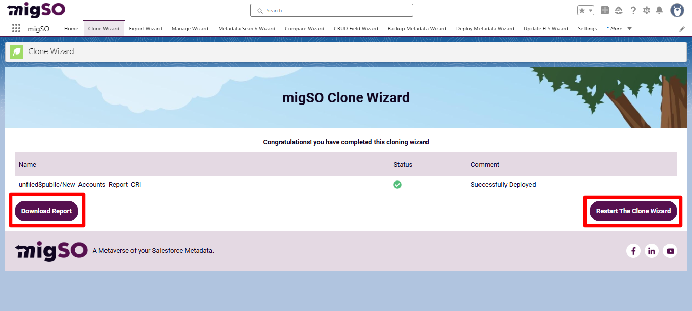 Clone Report in salesforce