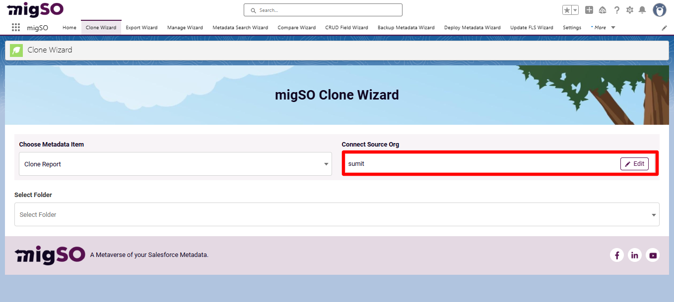 Salesforce clone Report
