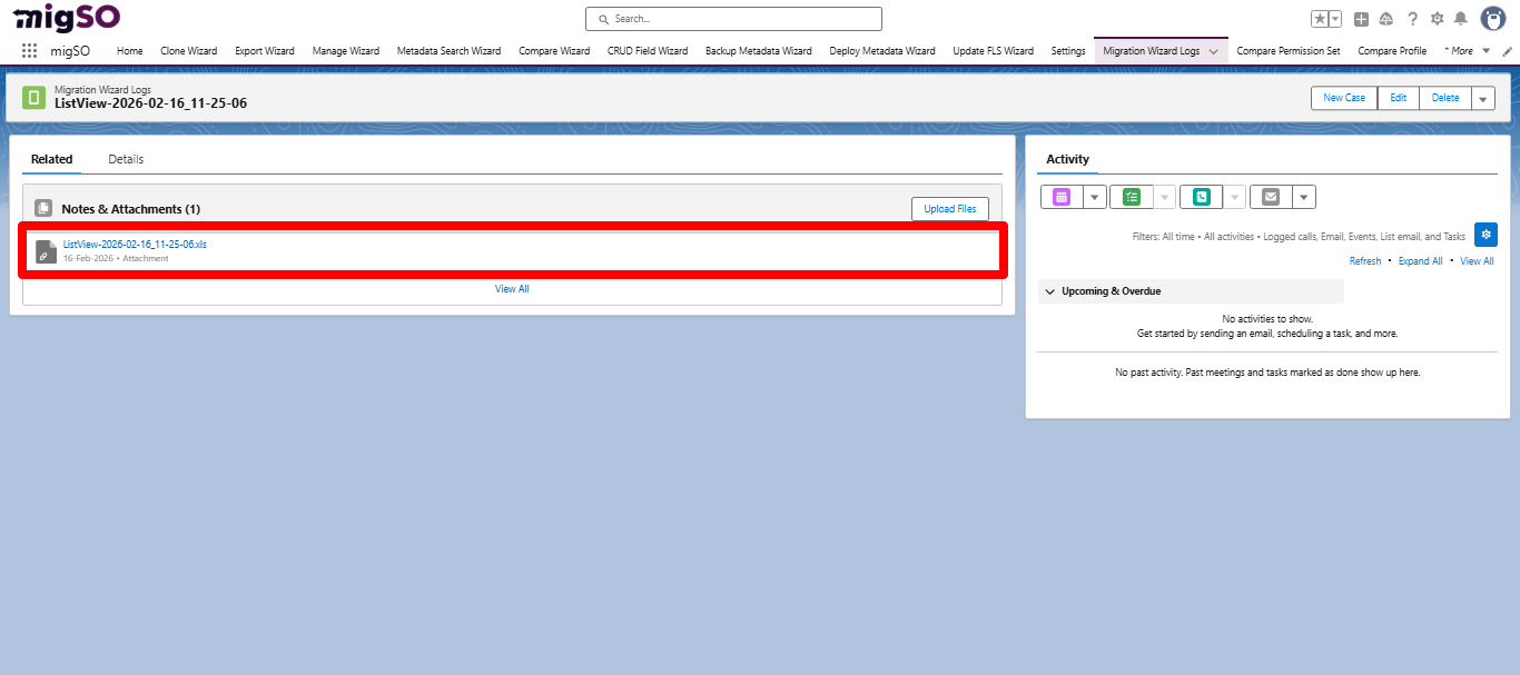 Salesforce Clone List View