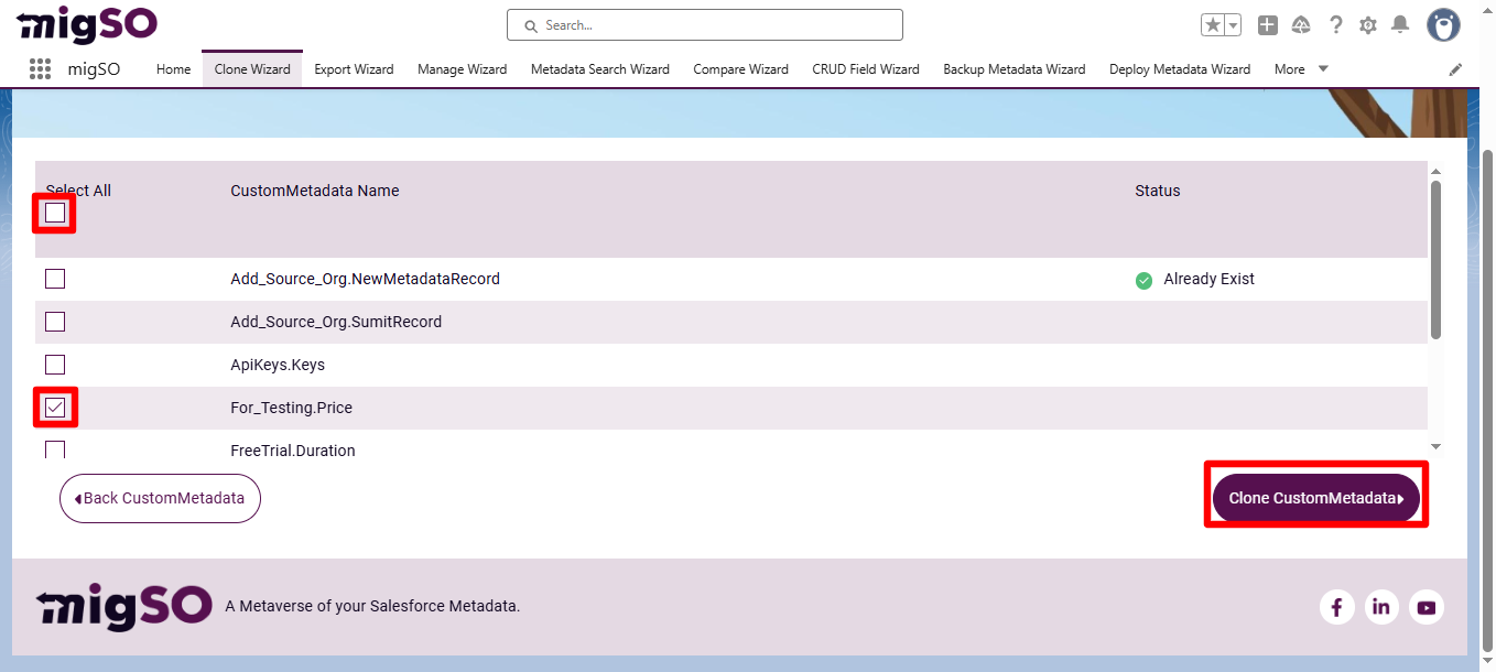 Clone Custom Metadata in salesforce