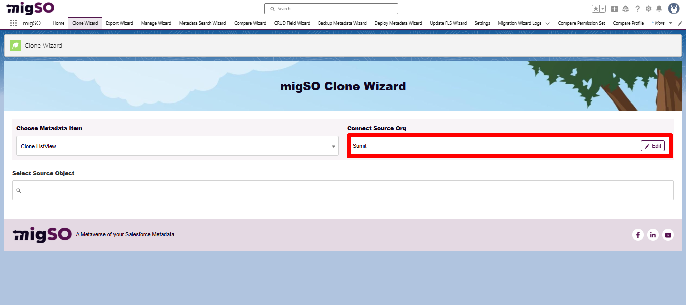 Salesforce clone List View