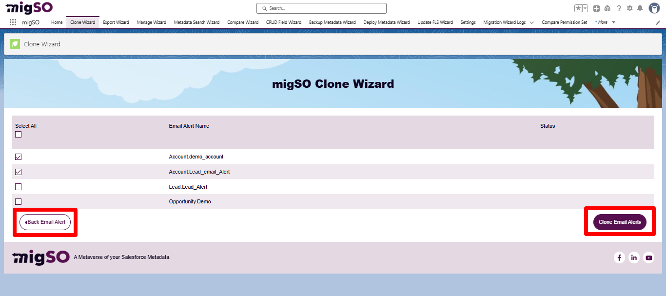 Clone Email Alert