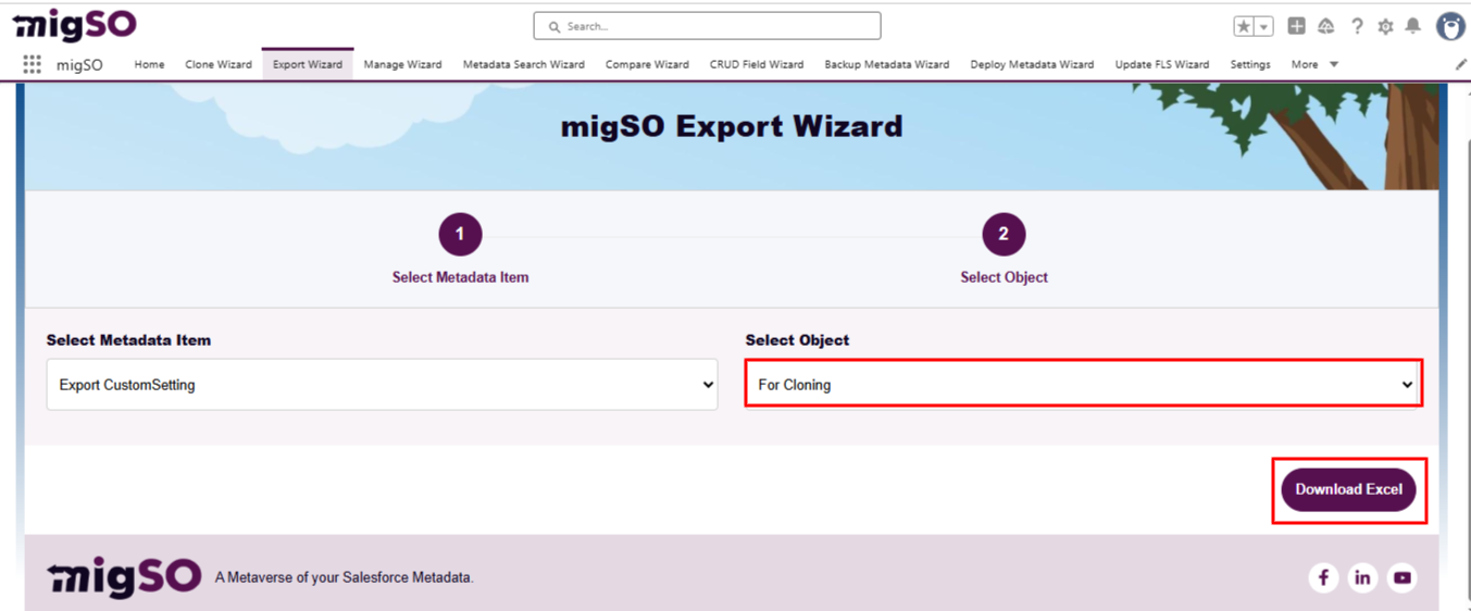Export Salesforce Custom Settings in Bulk using migSO