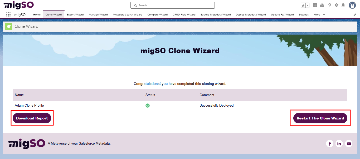 Clone Salesforce Profile using migSO