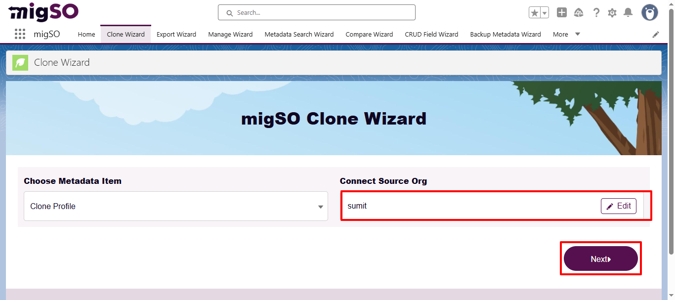 Clone Salesforce Profile using migSO